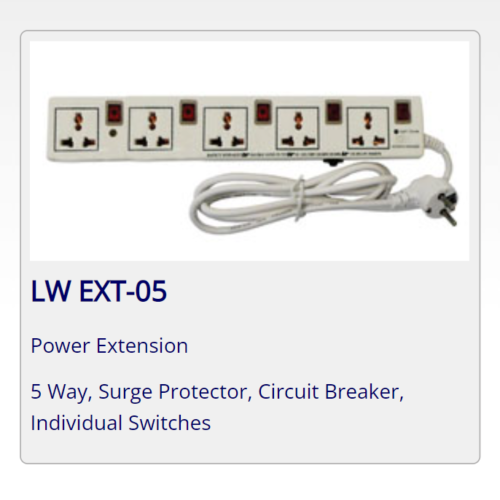 5way Lightwave Extension Socket With Surge Protection