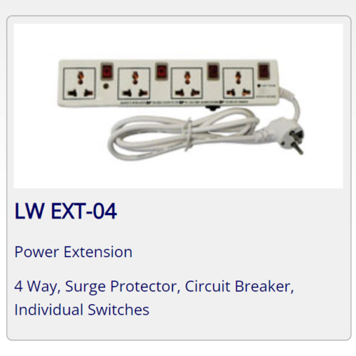 4way Lightwave Extension Socket With surge protection